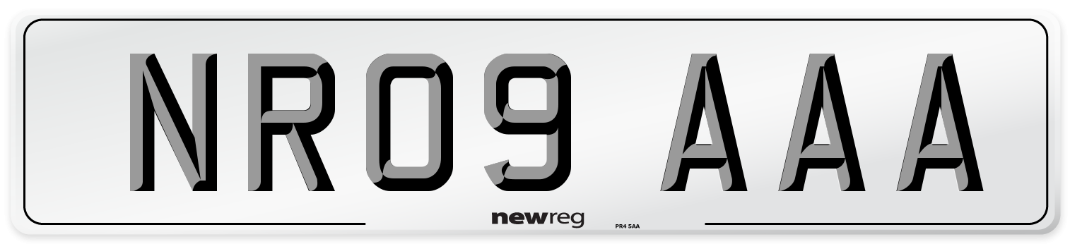 NR09 AAA Number Plate from New Reg